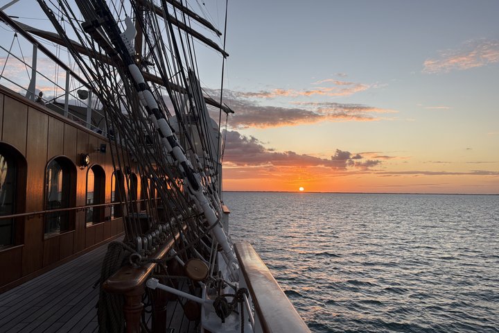 Sonnenuntergang an Bord Sonnenuntergang an Bord